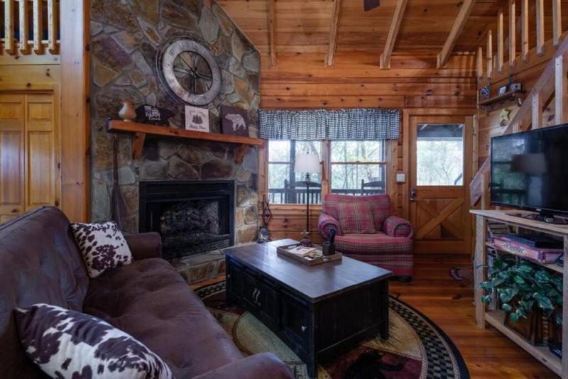 Mountain Time Cabin, Hot Tub, Fire Pit, Fireplace Villa Blue Ridge Luaran gambar
